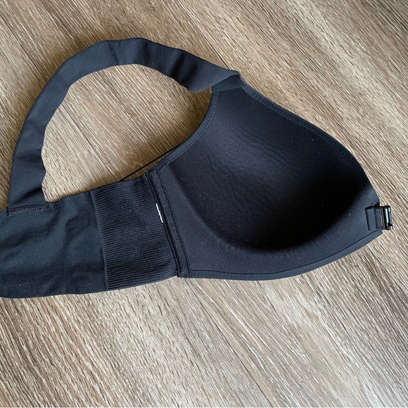 SPANX Bra-llelujah Lightly Lined Wireless Bra Black Front Clasp Wide Straps 32D - Picture 10 of 16